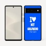 כיסוי בעיצוב אישי עם השם שלך לדגם - Google Pixel 6 5G בעיצוב אוהב את החברה שלי