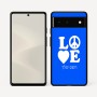 כיסוי בעיצוב אישי עם השם שלך לדגם - Google Pixel 6 5G בעיצוב אהבה