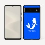 כיסוי בעיצוב אישי עם השם שלך לדגם - Google Pixel 6 5G בעיצוב בתולת ים - אישה