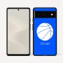 כיסוי בעיצוב אישי עם השם שלך לדגם - Google Pixel 6 5G בעיצוב כדורסל