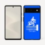 כיסוי בעיצוב אישי עם השם שלך לדגם - Google Pixel 6 5G בעיצוב רוכב סוסים