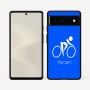 כיסוי בעיצוב אישי עם השם שלך לדגם - Google Pixel 6 5G בעיצוב אופניים אולימפיים