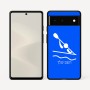 כיסוי בעיצוב אישי עם השם שלך לדגם - Google Pixel 6 5G בעיצוב קיאק אולימפי