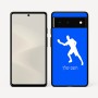 כיסוי בעיצוב אישי עם השם שלך לדגם - Google Pixel 6 5G בעיצוב שחקן פינג פונג