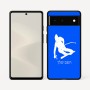 כיסוי בעיצוב אישי עם השם שלך לדגם - Google Pixel 6 5G בעיצוב סקי