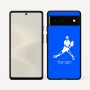 כיסוי בעיצוב אישי עם השם שלך לדגם - Google Pixel 6 5G בעיצוב שחקן טניס