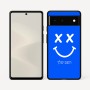 כיסוי בעיצוב אישי עם השם שלך לדגם - Google Pixel 6 5G בעיצוב סמיילי