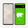 כיסוי בעיצוב אישי עם השם שלך לדגם - Google Pixel 6 5G בעיצוב דוב