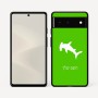 כיסוי בעיצוב אישי עם השם שלך לדגם - Google Pixel 6 5G בעיצוב כריש ראש פטיש