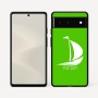 כיסוי בעיצוב אישי עם השם שלך לדגם - Google Pixel 6 5G בעיצוב סירה