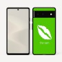 כיסוי בעיצוב אישי עם השם שלך לדגם - Google Pixel 6 5G בעיצוב שפתיים - נשיקה