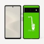 כיסוי בעיצוב אישי עם השם שלך לדגם - Google Pixel 6 5G בעיצוב סקסופון