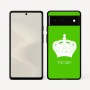 כיסוי בעיצוב אישי עם השם שלך לדגם - Google Pixel 6 5G בעיצוב כתר מלכותי
