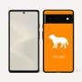 כיסוי בעיצוב אישי עם השם שלך לדגם - Google Pixel 6 5G בעיצוב כלב
