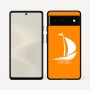 כיסוי בעיצוב אישי עם השם שלך לדגם - Google Pixel 6 5G בעיצוב סירה