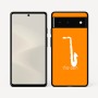 כיסוי בעיצוב אישי עם השם שלך לדגם - Google Pixel 6 5G בעיצוב סקסופון