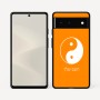 כיסוי בעיצוב אישי עם השם שלך לדגם - Google Pixel 6 5G בעיצוב סמל יינג יאנג