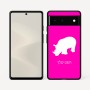 כיסוי בעיצוב אישי עם השם שלך לדגם - Google Pixel 6 5G בעיצוב קרנף