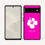 כיסוי בעיצוב אישי עם השם שלך לדגם - Google Pixel 6 5G בעיצוב פרח היביסקוס