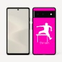 כיסוי בעיצוב אישי עם השם שלך לדגם - Google Pixel 6 5G בעיצוב קפיצת משוכות