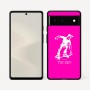 כיסוי בעיצוב אישי עם השם שלך לדגם - Google Pixel 6 5G בעיצוב ילד סקייטבורד