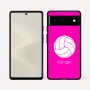 כיסוי בעיצוב אישי עם השם שלך לדגם - Google Pixel 6 5G בעיצוב כדור כדורעף