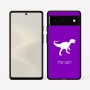 כיסוי בעיצוב אישי עם השם שלך לדגם - Google Pixel 6 5G בעיצוב דינוזאור