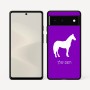 כיסוי בעיצוב אישי עם השם שלך לדגם - Google Pixel 6 5G בעיצוב סוס
