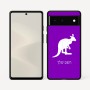 כיסוי בעיצוב אישי עם השם שלך לדגם - Google Pixel 6 5G בעיצוב קנגורו