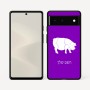 כיסוי בעיצוב אישי עם השם שלך לדגם - Google Pixel 6 5G בעיצוב חזיר