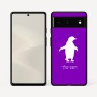 כיסוי בעיצוב אישי עם השם שלך לדגם - Google Pixel 6 5G בעיצוב פינגווין