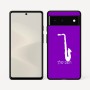 כיסוי בעיצוב אישי עם השם שלך לדגם - Google Pixel 6 5G בעיצוב סקסופון