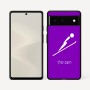 כיסוי בעיצוב אישי עם השם שלך לדגם - Google Pixel 6 5G בעיצוב קפיצת סקי אולימפית