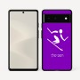 כיסוי בעיצוב אישי עם השם שלך לדגם - Google Pixel 6 5G בעיצוב סקי אולימפי