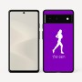 כיסוי בעיצוב אישי עם השם שלך לדגם - Google Pixel 6 5G בעיצוב רץ רץ אישה