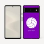 כיסוי בעיצוב אישי עם השם שלך לדגם - Google Pixel 6 5G בעיצוב כדור כדורעף