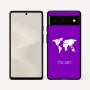 כיסוי בעיצוב אישי עם השם שלך לדגם - Google Pixel 6 5G בעיצוב מפת העולם
