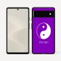 כיסוי בעיצוב אישי עם השם שלך לדגם - Google Pixel 6 5G בעיצוב סמל יינג יאנג