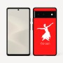 כיסוי בעיצוב אישי עם השם שלך לדגם - Google Pixel 6 5G בעיצוב בלרינה