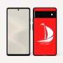 כיסוי בעיצוב אישי עם השם שלך לדגם - Google Pixel 6 5G בעיצוב סירה