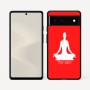 כיסוי בעיצוב אישי עם השם שלך לדגם - Google Pixel 6 5G בעיצוב אימון יוגה