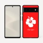 כיסוי בעיצוב אישי עם השם שלך לדגם - Google Pixel 6 5G בעיצוב פרח היביסקוס