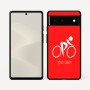 כיסוי בעיצוב אישי עם השם שלך לדגם - Google Pixel 6 5G בעיצוב אופניים אולימפיים