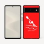 כיסוי בעיצוב אישי עם השם שלך לדגם - Google Pixel 6 5G בעיצוב קיאק אולימפי