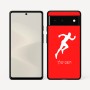 כיסוי בעיצוב אישי עם השם שלך לדגם - Google Pixel 6 5G בעיצוב רץ