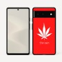 כיסוי בעיצוב אישי עם השם שלך לדגם - Google Pixel 6 5G בעיצוב עלה מריחואנה - גראס