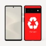 כיסוי בעיצוב אישי עם השם שלך לדגם - Google Pixel 6 5G בעיצוב למחזר