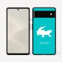 כיסוי בעיצוב אישי עם השם שלך לדגם - Google Pixel 6 5G בעיצוב תנין