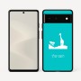 כיסוי בעיצוב אישי עם השם שלך לדגם - Google Pixel 6 5G בעיצוב ג'ירפה באפריקה