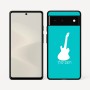 כיסוי בעיצוב אישי עם השם שלך לדגם - Google Pixel 6 5G בעיצוב גיטרה